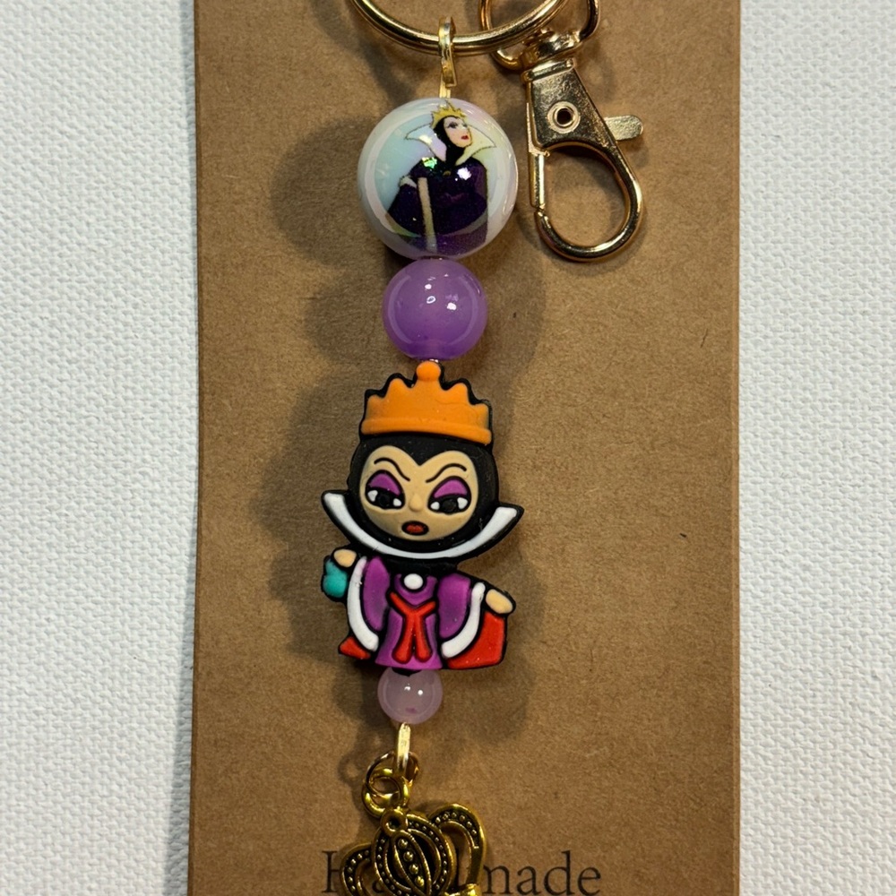 Purple Evil Queen Keychain/Purse Charm